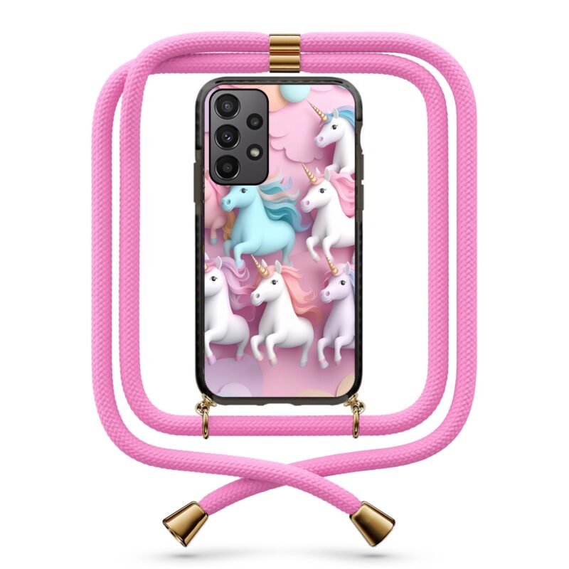 Unicorns θήκη με κορδόνι & σχέδιο 9820 για Galaxy A23