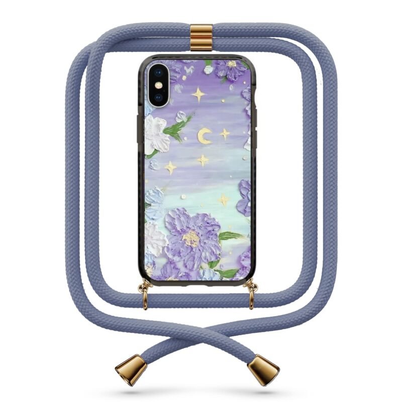 Flower art θήκη κινητού με κορδόνι 9802 γιά iPhone Xs Max
