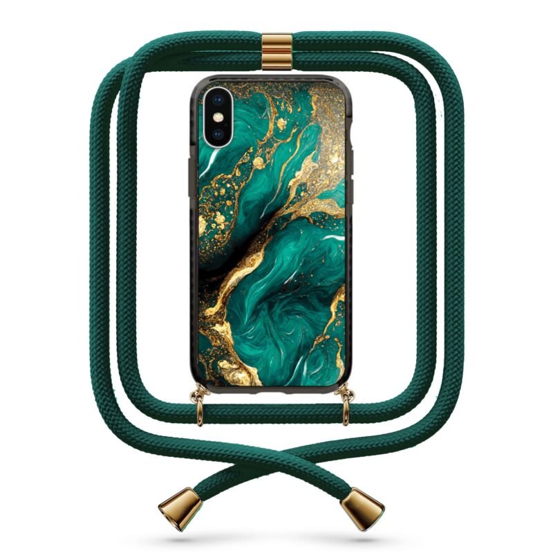 Marble θήκη κινητού με κορδόνι 9803 γιά iPhone Xs Max