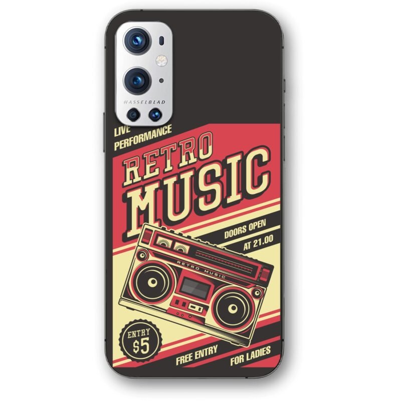 Retro music θήκη κινητού 91108 για Oneplus 9