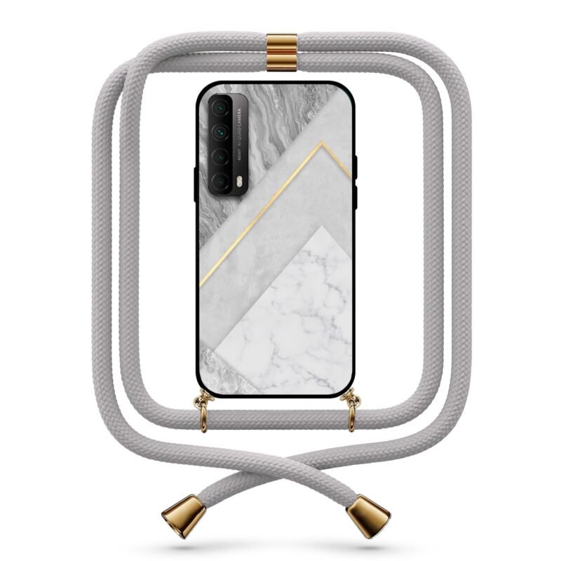 Triple marble θήκη με κορδόνι & σχέδιο 9770 για Huawei P Smart 2021