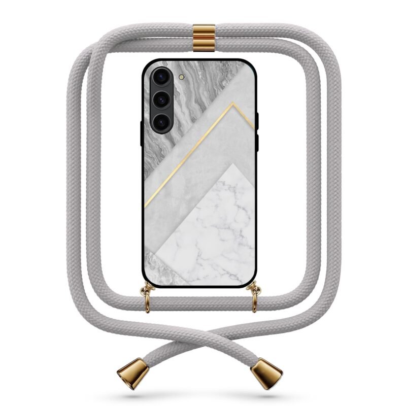Triple marble θήκη με κορδόνι & σχέδιο 9770 για Galaxy S24