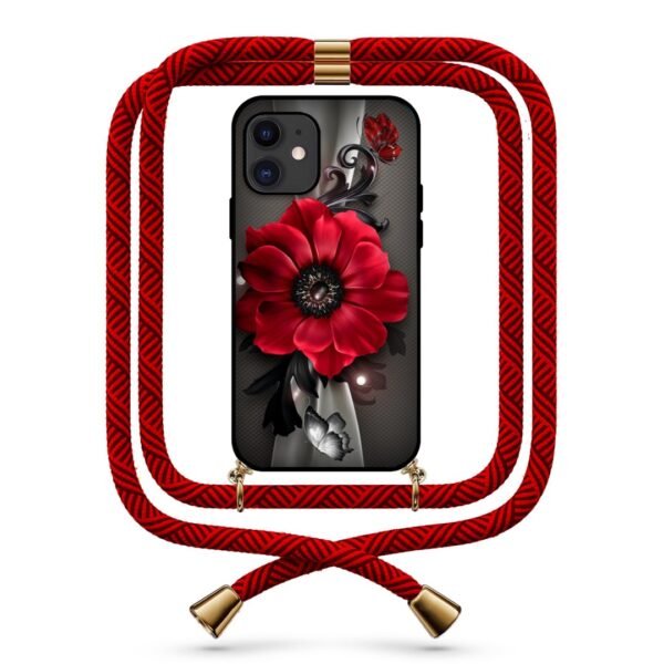 Flower butterflies θήκη κινητού με κορδόνι 9725 γιά iPhone 11