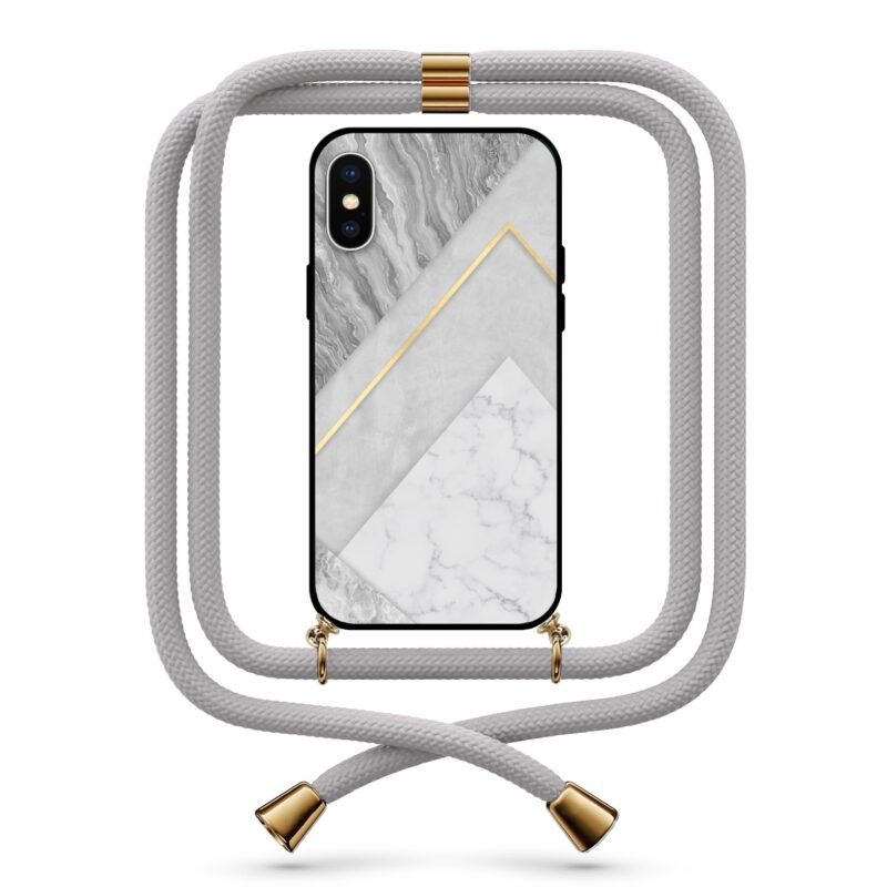 Triple marble θήκη κινητού με κορδόνι 9770 γιά iPhone Xs Max