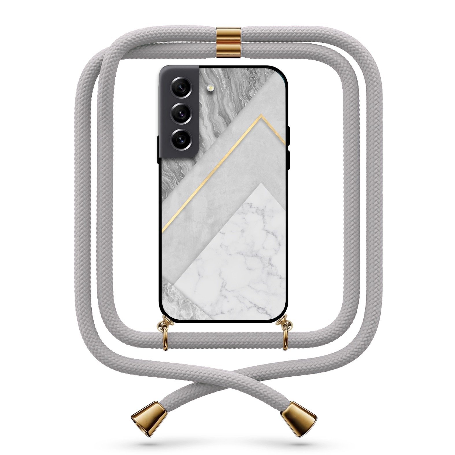 Triple marble θήκη με κορδόνι & σχέδιο 9770 για  Galaxy S22