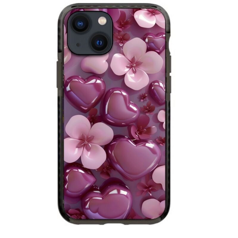 Flower hearts θήκη κινητού 91774 γιά iPhone 15 Plus