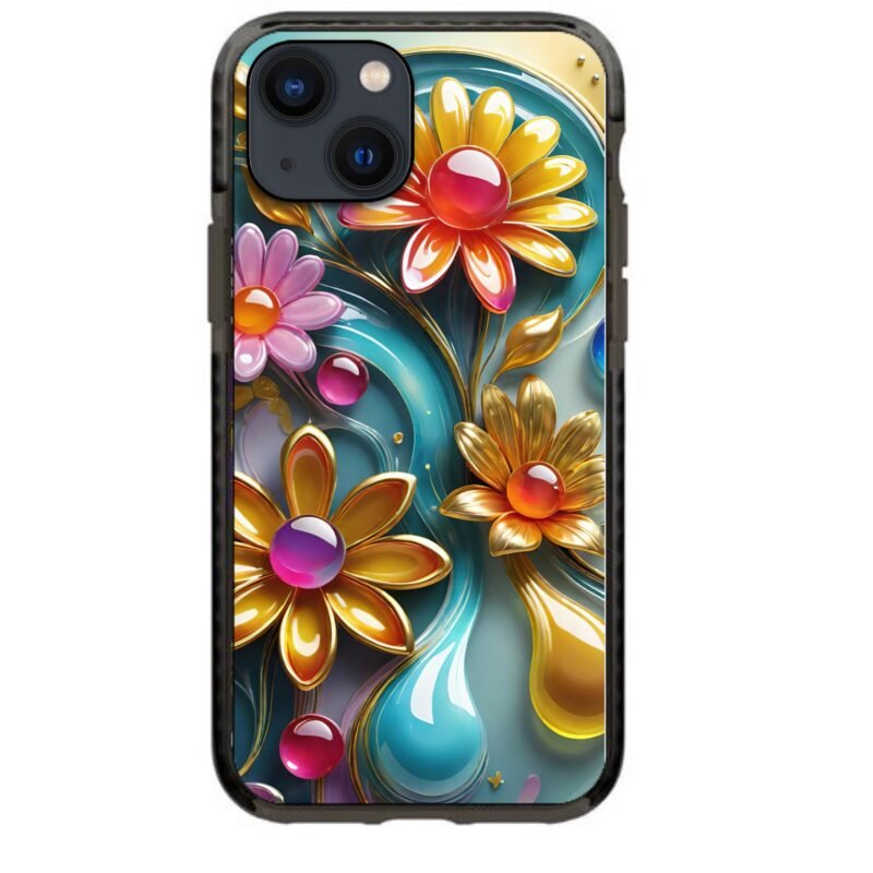 Flowers θήκη κινητού 91830 γιά iPhone 15 Plus