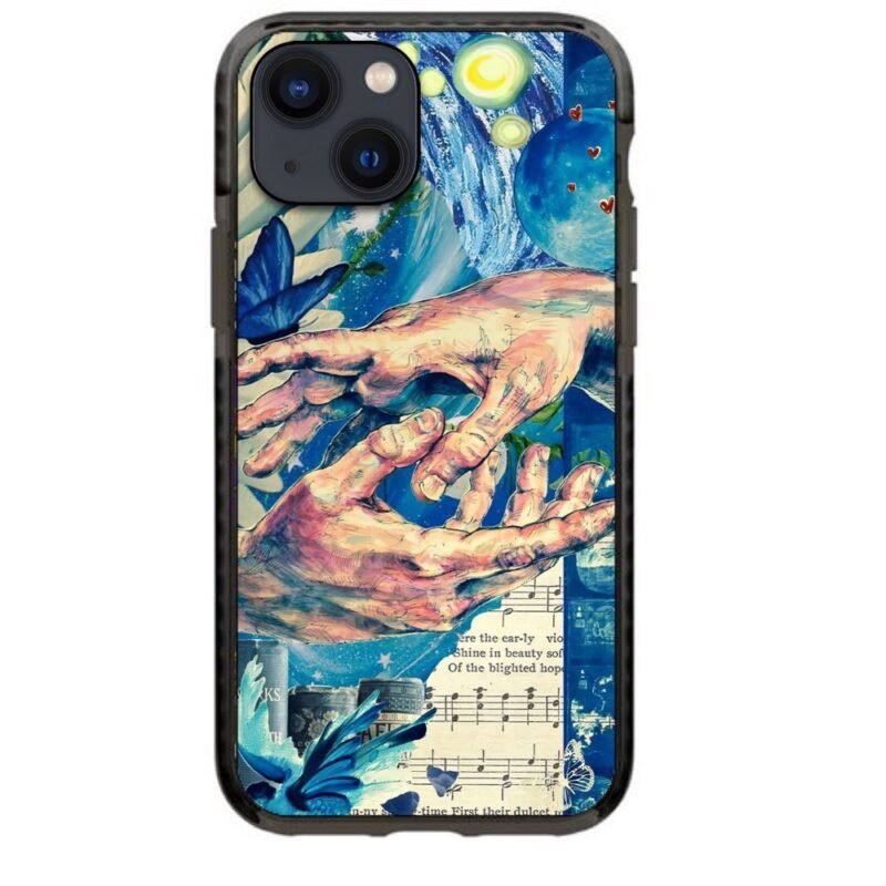 Touching hands θήκη κινητού 91869 γιά iPhone 15 Plus