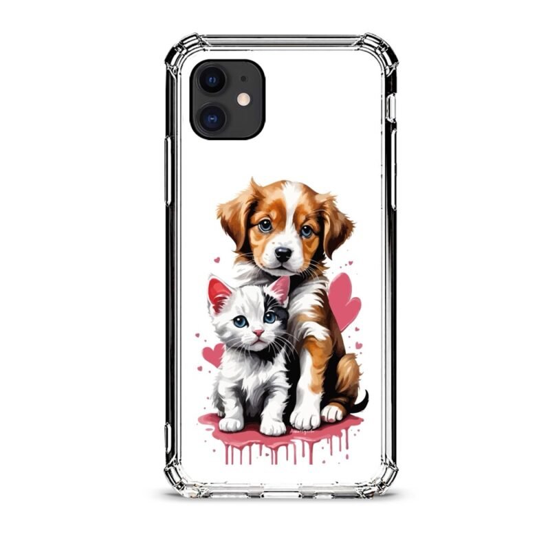 Puppy & kitten θήκη κινητού d1028 γιά iPhone 12