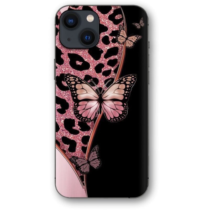 Leapard print butterfly θήκη κινητού 91197 γιά iPhone 14