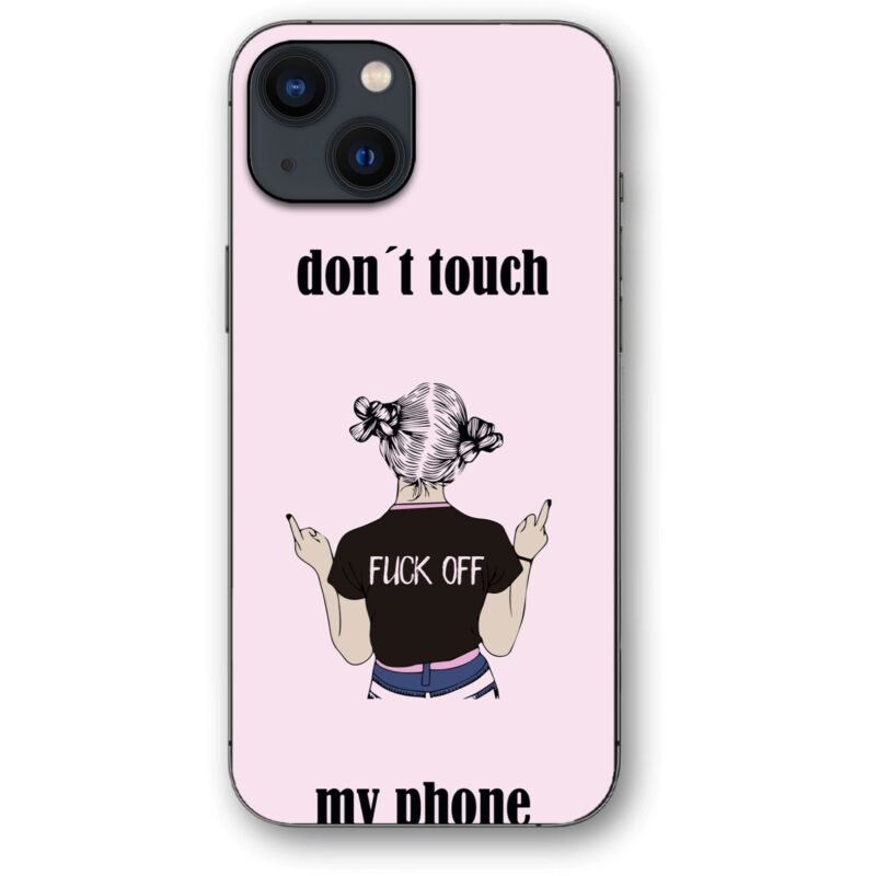 Don't touch my phone θήκη κινητού 91366 γιά iPhone 14