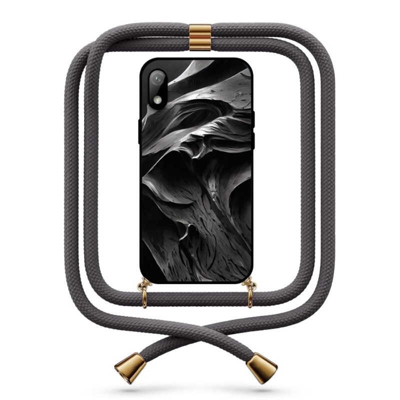 Carbon texture θήκη με κορδόνι & σχέδιο 9726 για Huawei Y5 2019