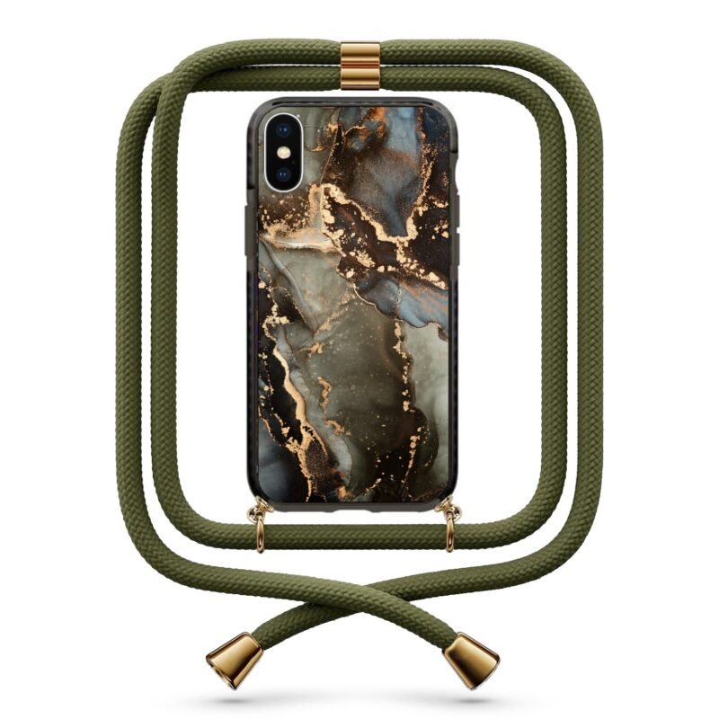 Marble θήκη κινητού με κορδόνι 9825 γιά iPhone Xs Max