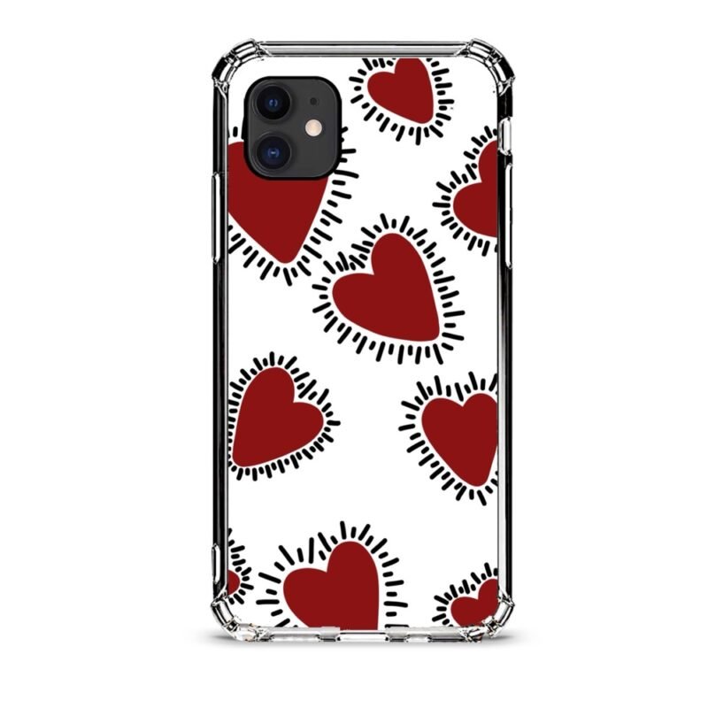 Hearts θήκη κινητού d1086 γιά iPhone 12