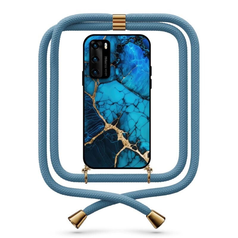 Marble θήκη με κορδόνι & σχέδιο 9772 για Huawei P40