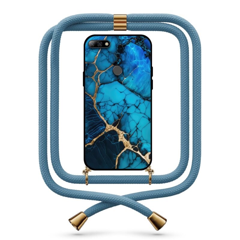 Marble θήκη με κορδόνι & σχέδιο 9772 για Huawei Y7 2018