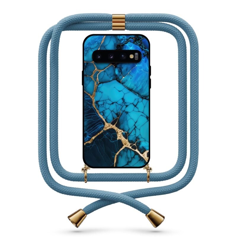 Marble θήκη με κορδόνι & σχέδιο 9772 για  Galaxy S10 Plus
