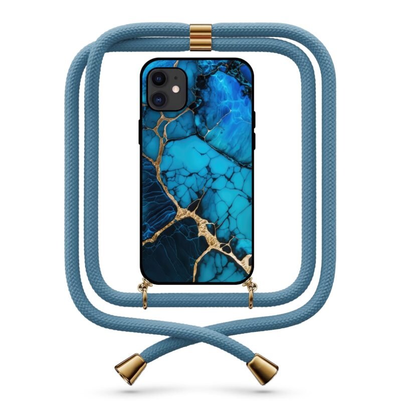 Marble θήκη κινητού με κορδόνι 9772 γιά iPhone 12