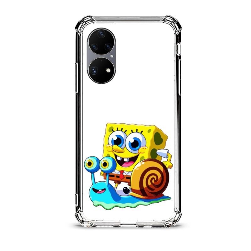 Sponge Bob θήκη διάφανη & σχέδιο  d1023 γιά Huawei P50 Pro