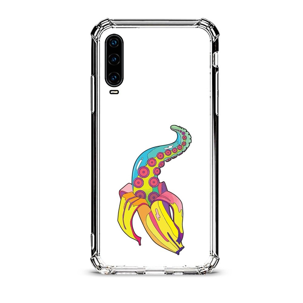 Weird banana θήκη διάφανη & σχέδιο d1025 γιά Huawei P30