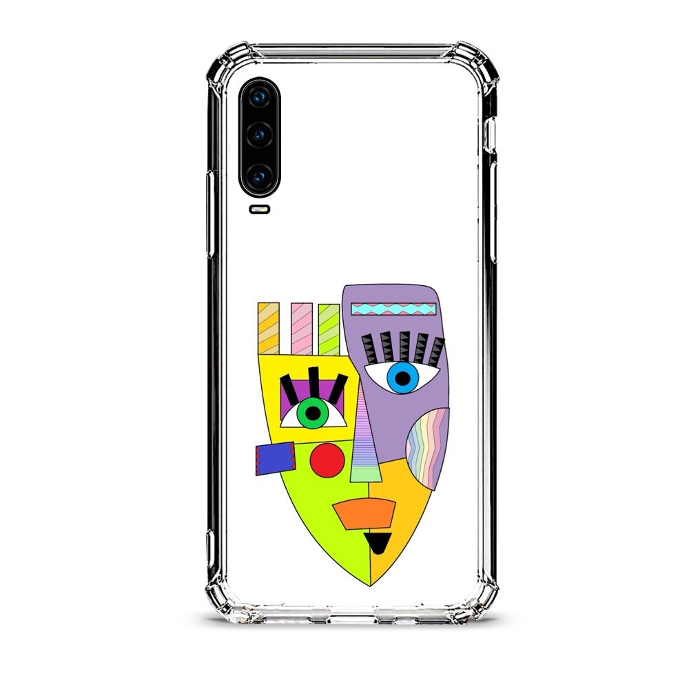 Shape face θήκη διάφανη & σχέδιο d1027 γιά Huawei P30