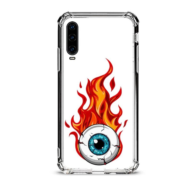 Eye flame θήκη διάφανη & σχέδιο  d1057 γιά Huawei P30