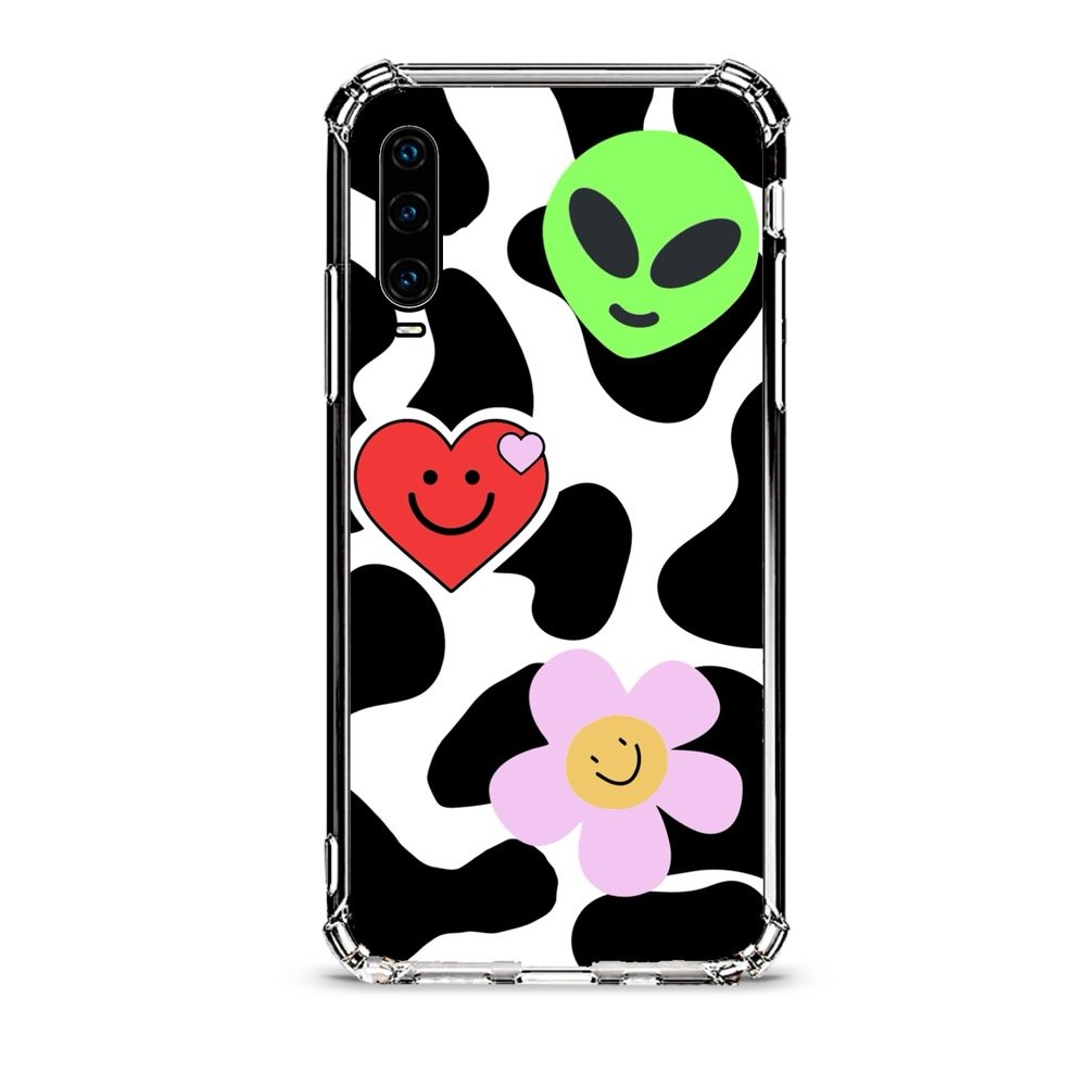 Smiley faces θήκη διάφανη & σχέδιο d1073 γιά Huawei P30