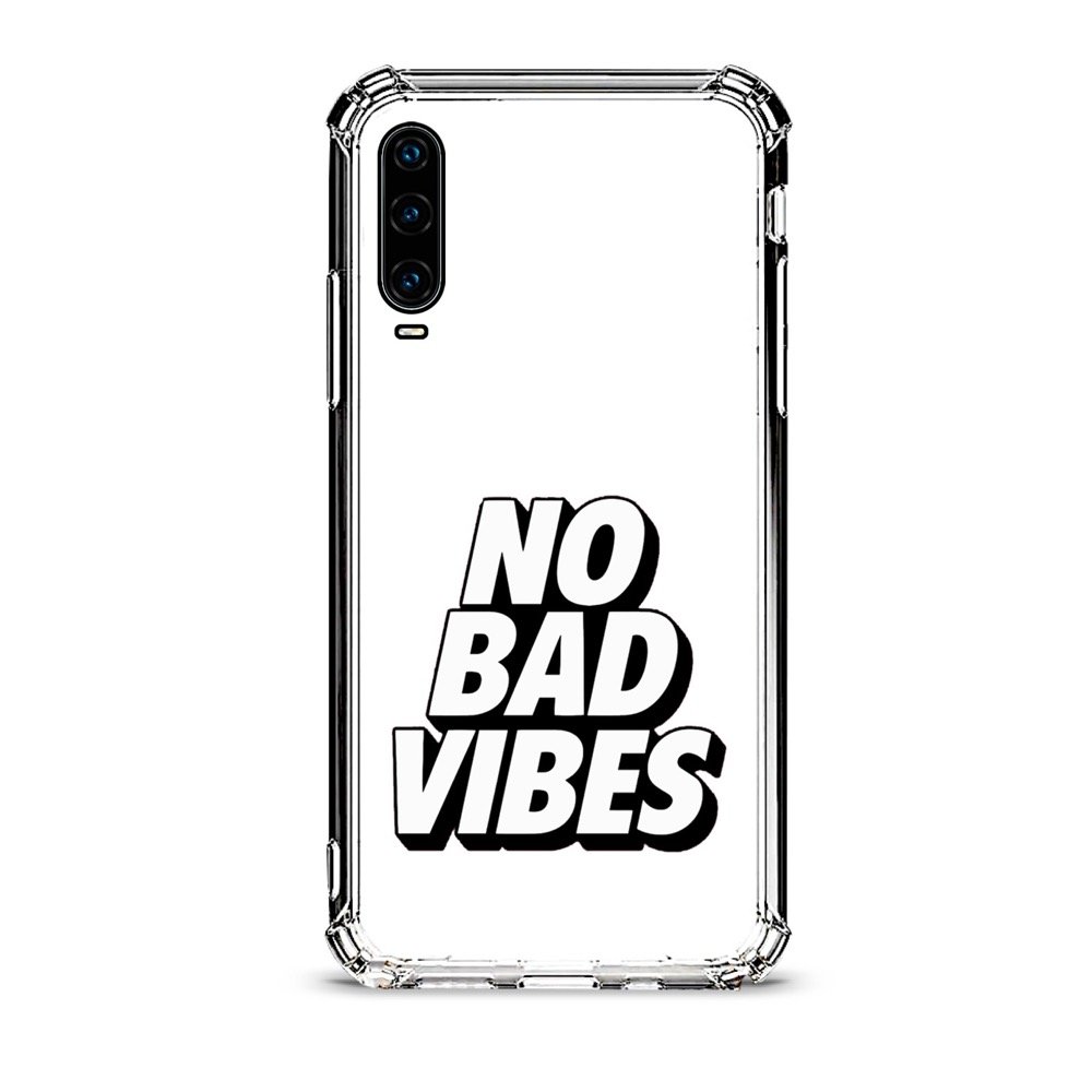 No bad vibes θήκη διάφανη & σχέδιο d1103 γιά Huawei P30