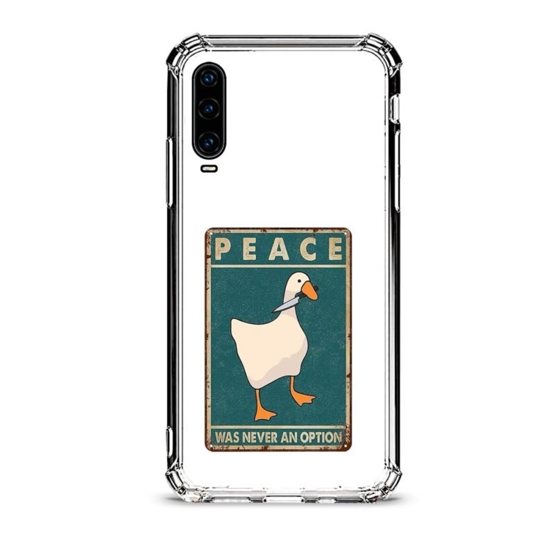 No piece duck θήκη διάφανη & σχέδιο  d1107 γιά Huawei P30