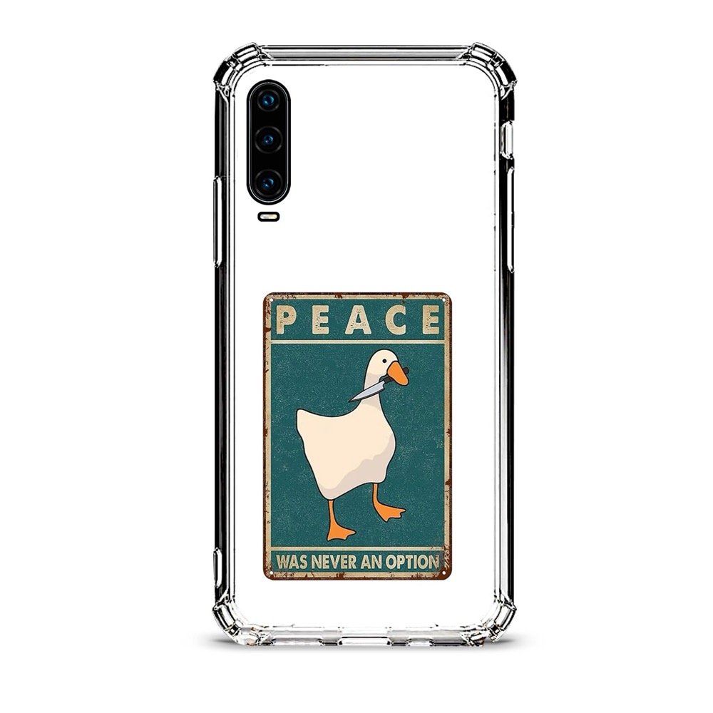 No piece duck θήκη διάφανη & σχέδιο d1107 γιά Huawei P30