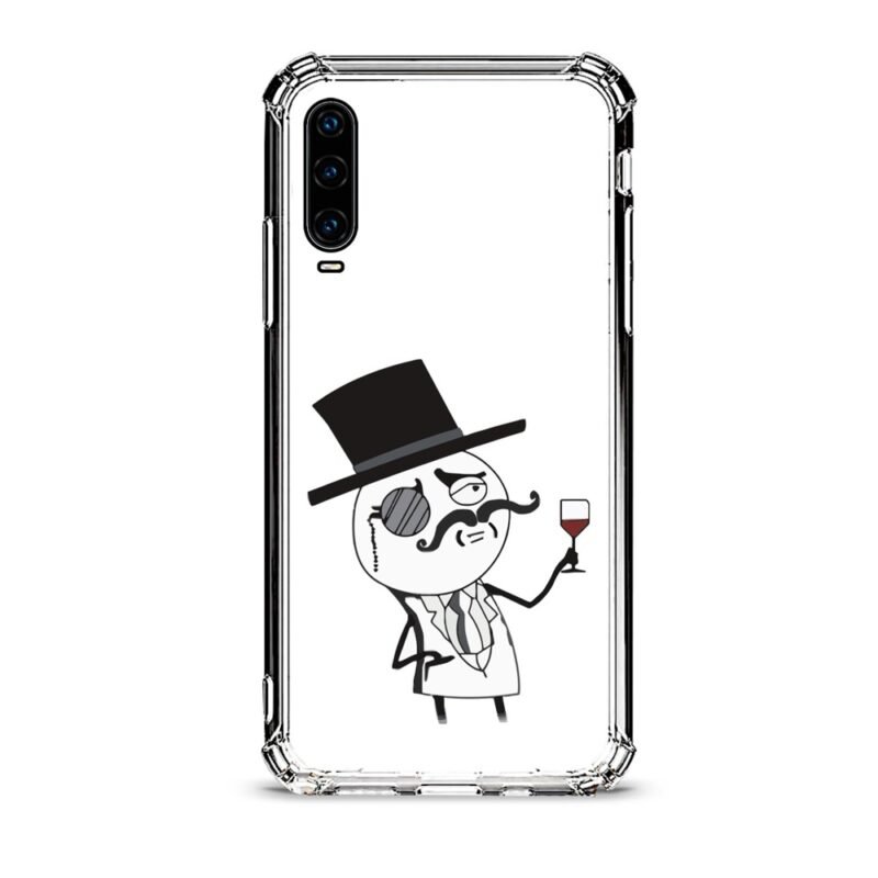 Meme figure θήκη διάφανη & σχέδιο  d1114 γιά Huawei P30
