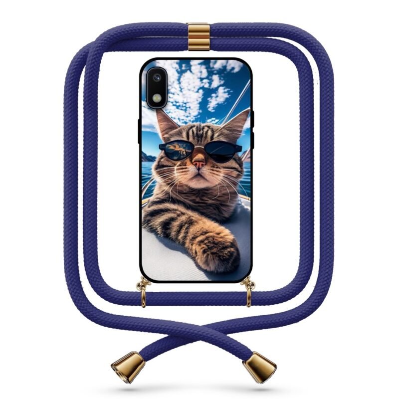 Yacht cat θήκη με κορδόνι & σχέδιο 9711 για Galaxy A10