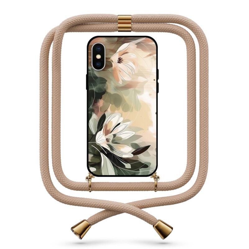 Pastel flowers θήκη κινητού με κορδόνι 9774 γιά iPhone Xs Max