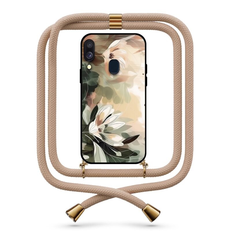 Pastel flowers θήκη με κορδόνι & σχέδιο 9774 για Galaxy A40