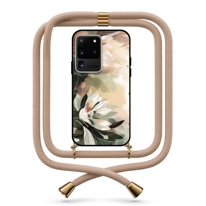 Pastel flowers θήκη με κορδόνι & σχέδιο 9774 για  Galaxy S20 Ultra