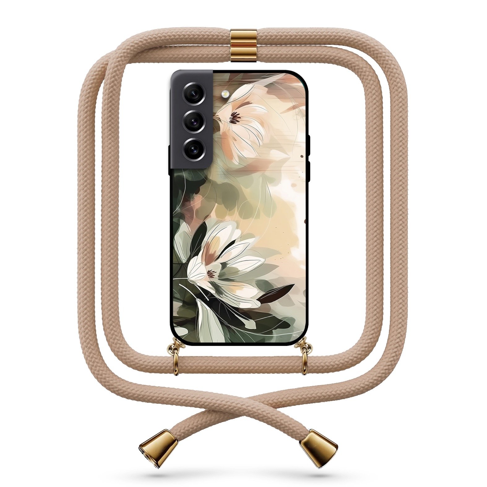 Pastel flowers θήκη με κορδόνι & σχέδιο 9774 για  Galaxy S22