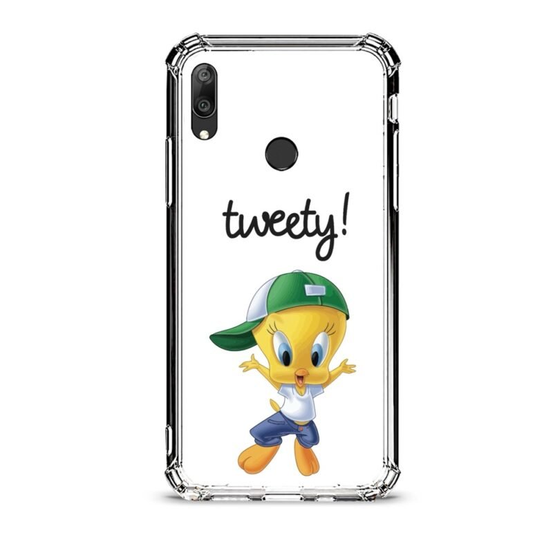 Tweety θήκη διάφανη & σχέδιο  d1022 γιά Huawei Y7 2019