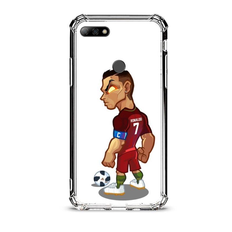 Cristiano Ronaldo θήκη διάφανη & σχέδιο  d1001 γιά Huawei Y7 2018