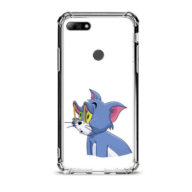 Glass dog θήκη διάφανη & σχέδιο  d1024 γιά Huawei Y7 2018