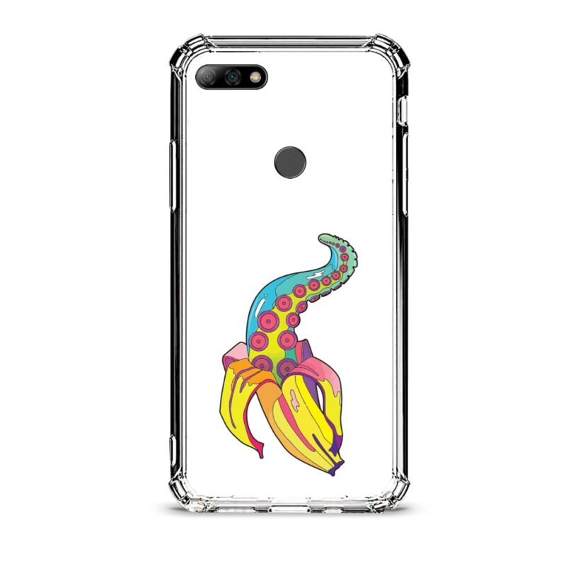 Weird banana θήκη διάφανη & σχέδιο  d1025 γιά Huawei Y7 2018