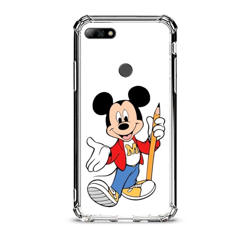 Mickey casual θήκη διάφανη & σχέδιο  d1029 γιά Huawei Y7 2018