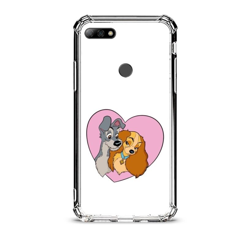 Cute dog θήκη διάφανη & σχέδιο  d1033 γιά Huawei Y7 2018
