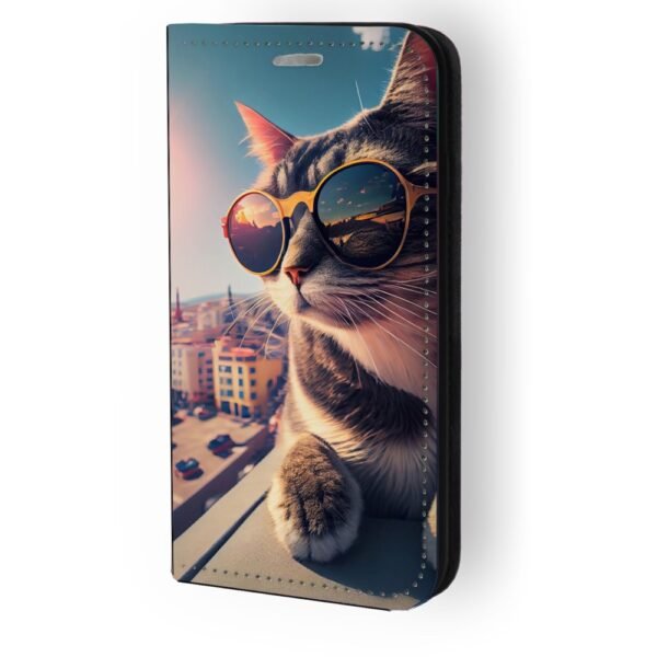 Θήκη book με σχέδιο sunglass cat 91196 για Galaxy A30S