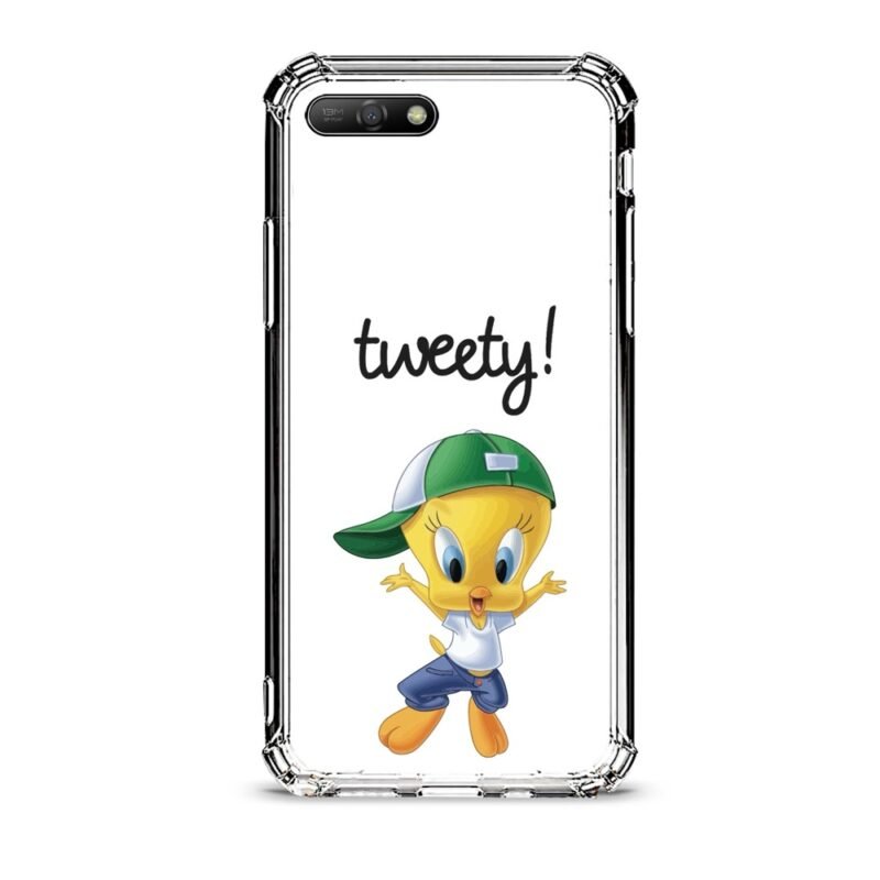 Tweety θήκη διάφανη & σχέδιο  d1022 γιά Huawei Y6 2018