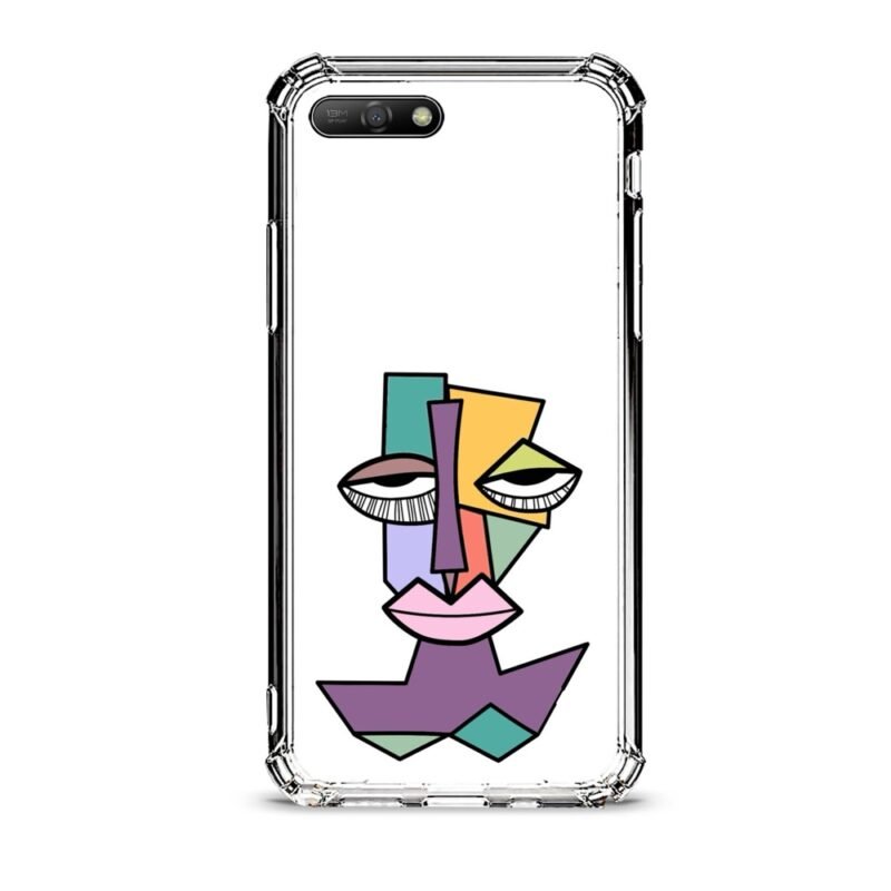 Shape face θήκη διάφανη & σχέδιο  d1026 γιά Huawei Y6 2018