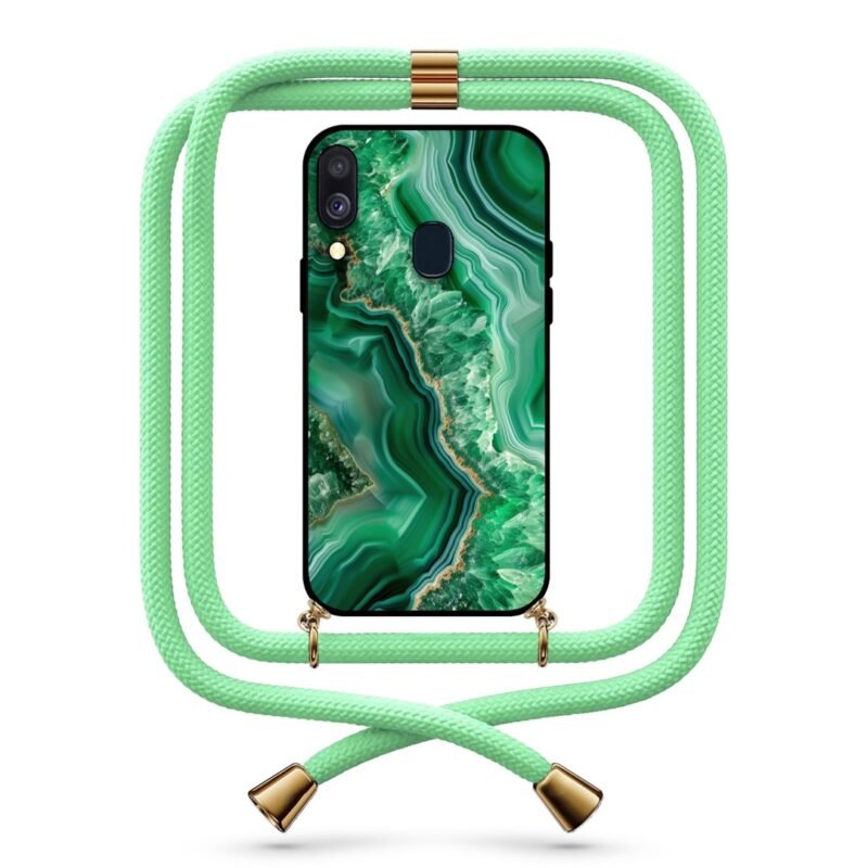 marble texture θήκη με κορδόνι & σχέδιο 9730 για Galaxy A40