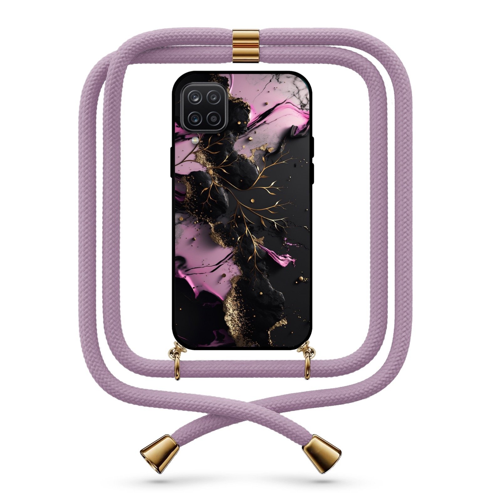 Marble θήκη με κορδόνι & σχέδιο 9775 για Galaxy A12