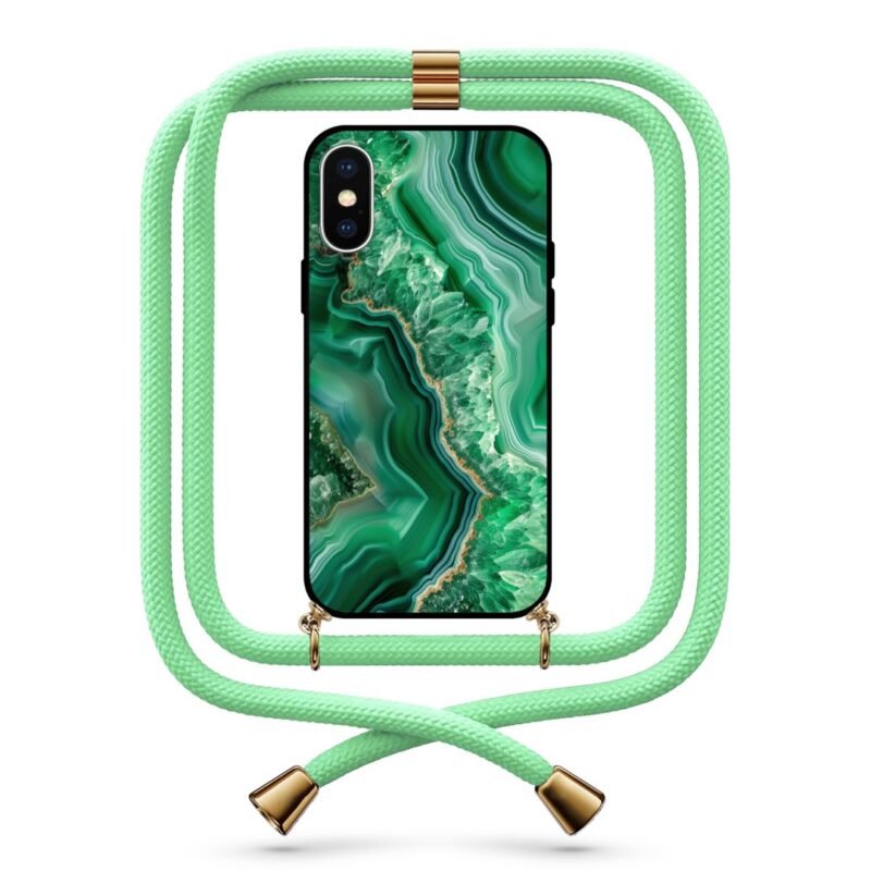 marble texture θήκη κινητού με κορδόνι 9730 γιά iPhone Xs Max