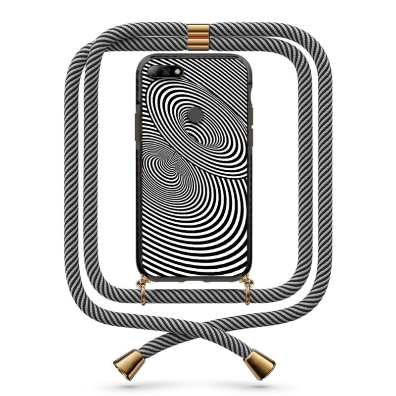 Illusion θήκη με κορδόνι & σχέδιο 9856 για Huawei Y7 2018