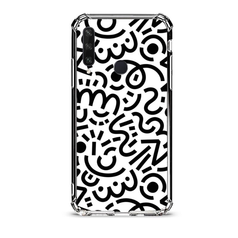 Abstract pattern θήκη διάφανη & σχέδιο  d1101 γιά Huawei Y6P